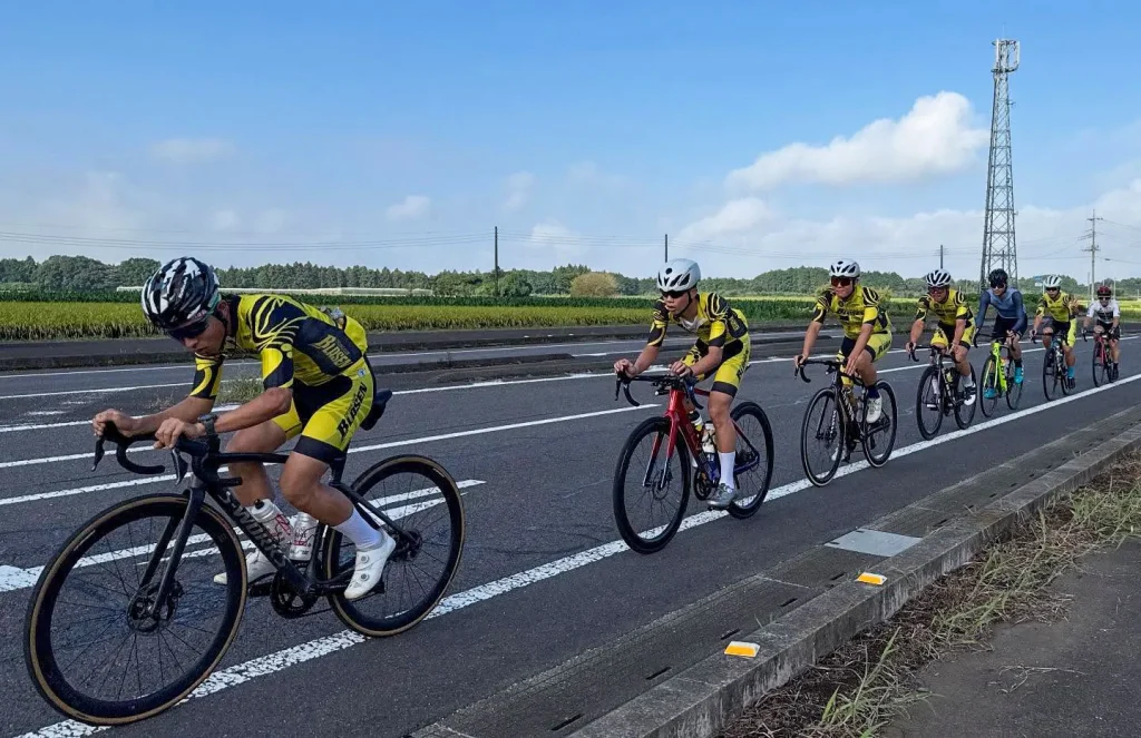 金子大介選手ともにロードレースグループ合同練習会