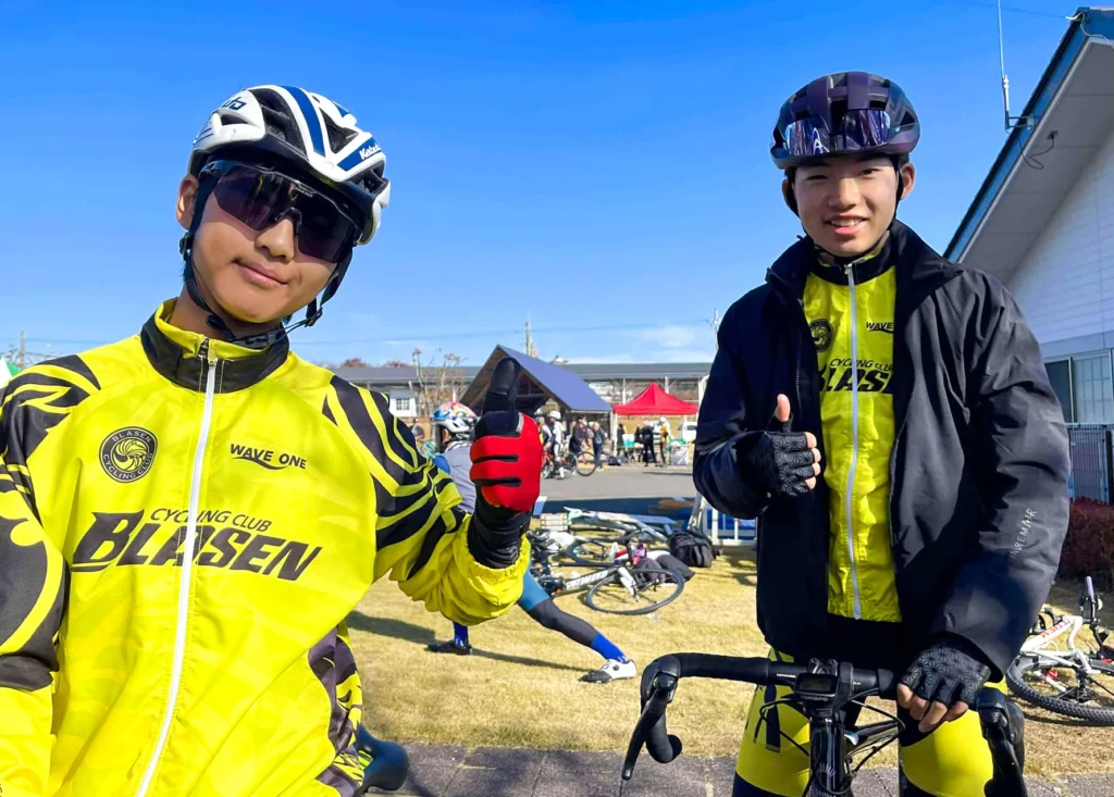 11月16日開催の「cycle road race「城(ジロ) d(デ)`白河(シラカワ) The Final」に当倶楽部中学生の大西選手、工藤選手